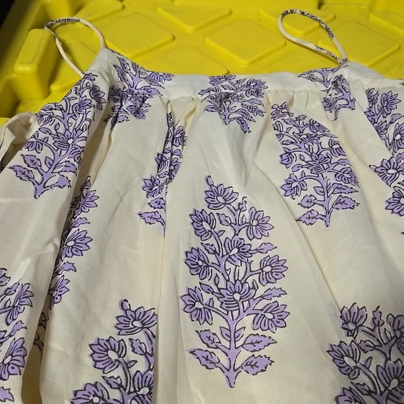 NWT J Crew Floaty Midi Dress in Block-Print Cotton Voile Size - Picture 5 of 5